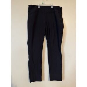 Black Women's Slim Fit Pants Wander Athleta Size 16 xL Pull On Comfortable Flex